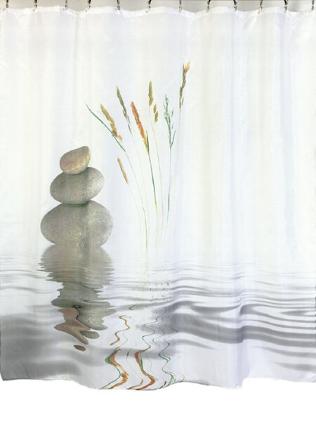 Штора д/ван "ZALEL" ФОТОПРИНТ 180х180 YGL DX-078 с кольцами