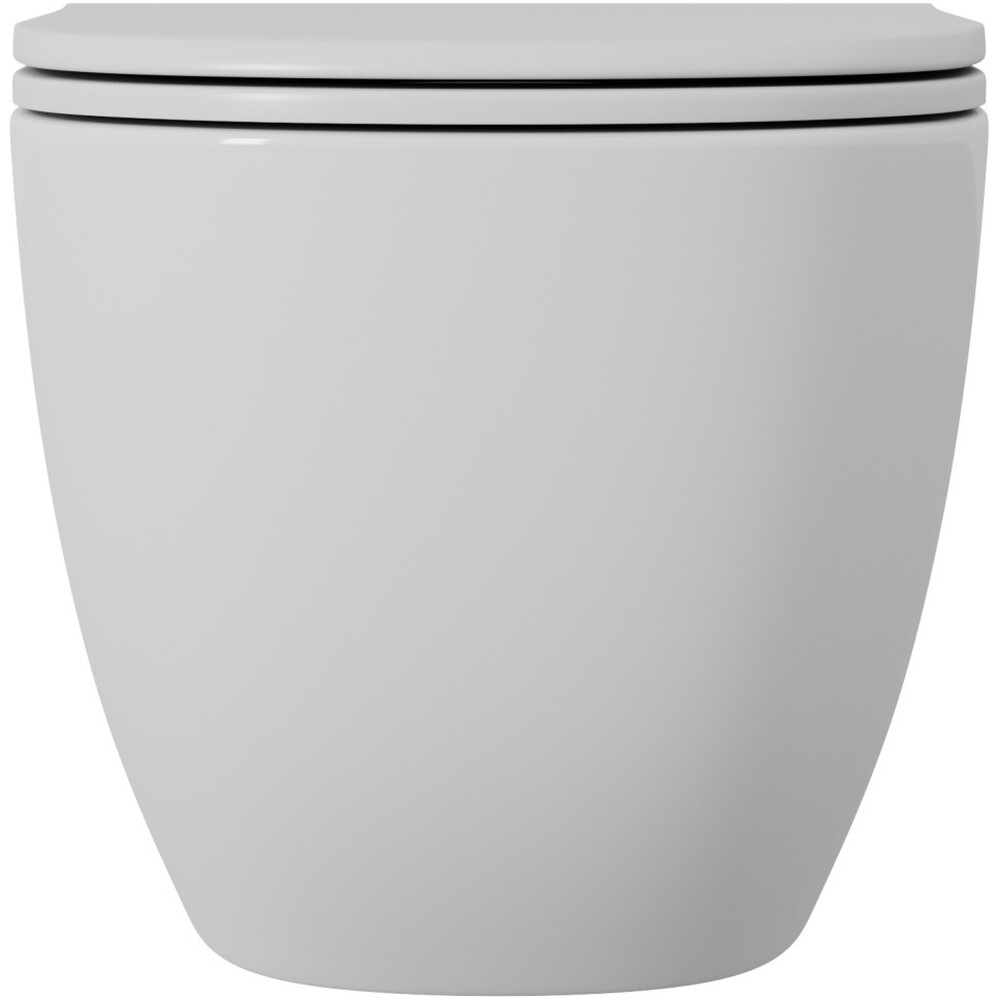 Унитаз подвесной безободковый D&K Matrix DT1396516, 490*370*360мм, сиденье микролифт, белый,   смыв "Торнадо"