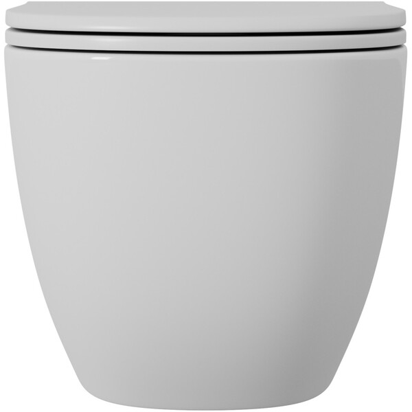 Унитаз подвесной безободковый D&K Matrix DT1396516, 490*370*360мм, сиденье микролифт, белый,   смыв "Торнадо"