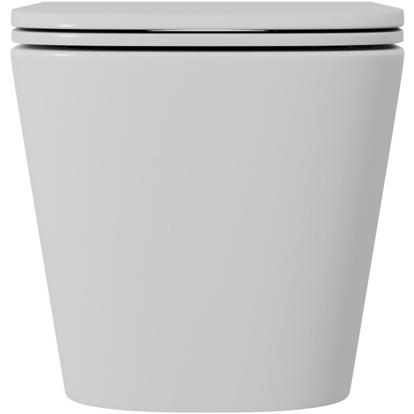 Унитаз подвесной безободковый D&K Berlin DT1436516, 490*340*350мм, сиденье микролифт, белый,   смыв "Торнадо"