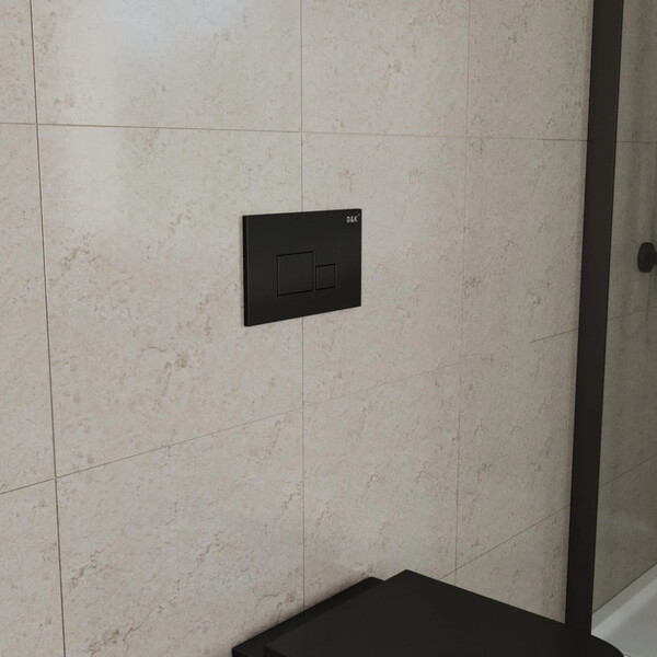 Клавиша смыва D&K Quadro DB1519025, черный