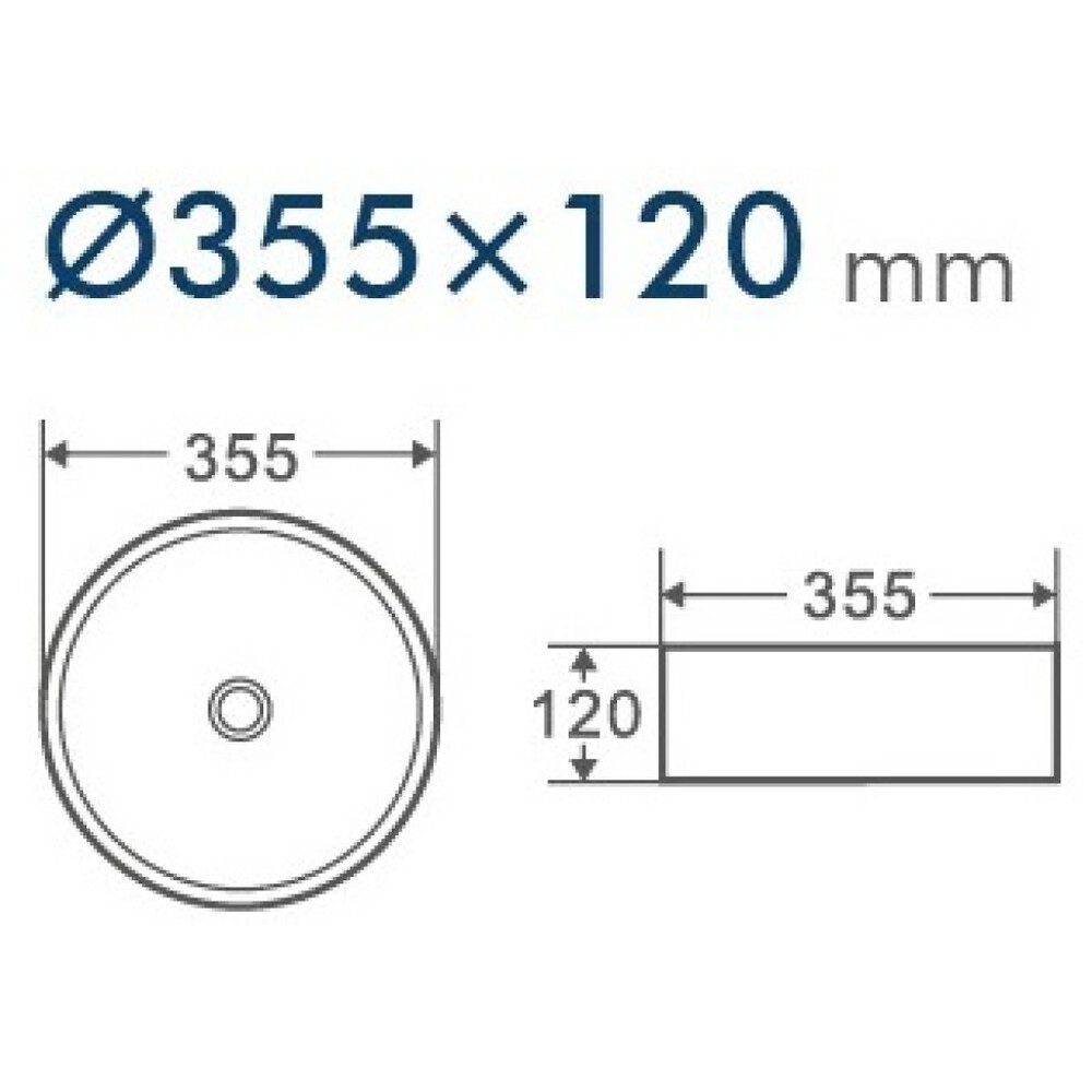  Раковина накладная DK Matrix DT1391516, 355*355*120мм, белый