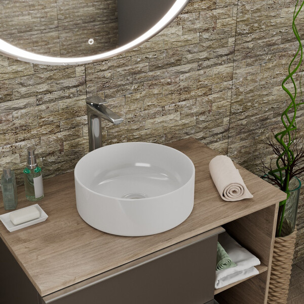  Раковина накладная DK Matrix DT1391516, 355*355*120мм, белый