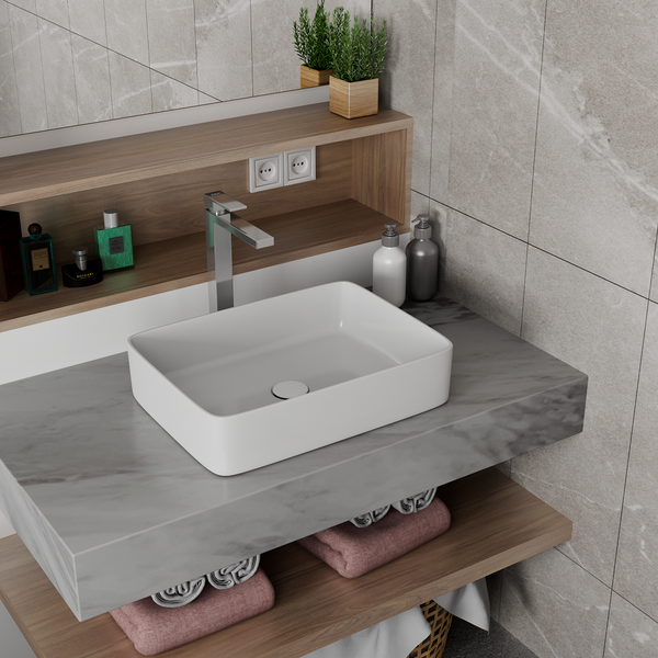 Раковина накладная DK Berlin DT1430216, 475*370*140мм, белый