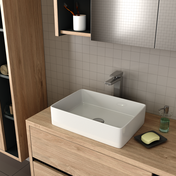   Раковина накладная DK Berlin DT1431216, 470*360*110мм, белый   РАСПРОДАЖА