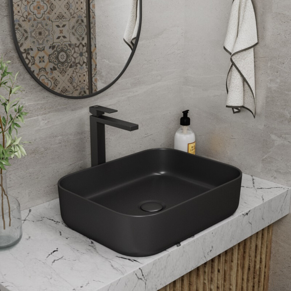 Раковина накладная DK Berlin DT1431425, 500*390*140мм, черный