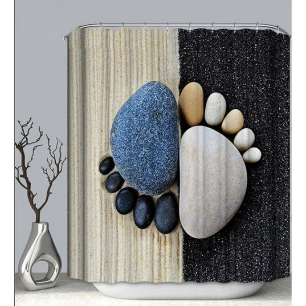 Штора д/ван "ZALEL" ФОТОПРИНТ 180х180 YGL Z-001 с кольцами