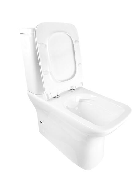   Унитаз-компакт безободковый HOLLER BOWL  (650*380*840мм, сиденье дюропласт с микролифтом, арматура 2-х режимная)  (2 места) белый   СУПЕРЦЕНА !!!