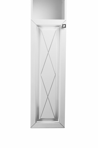 Пенал SANTREK HOME "Винтаж" (Белый с патиной) 1 дверь с НИШЕЙ Левый 300х1150х300