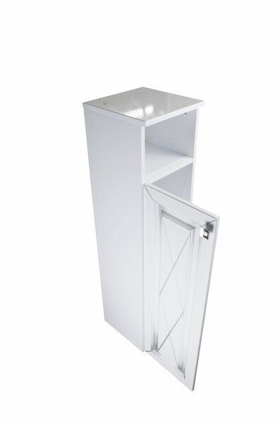 Пенал SANTREK HOME "Винтаж" (Белый с патиной) 1 дверь с НИШЕЙ Левый 300х1150х300