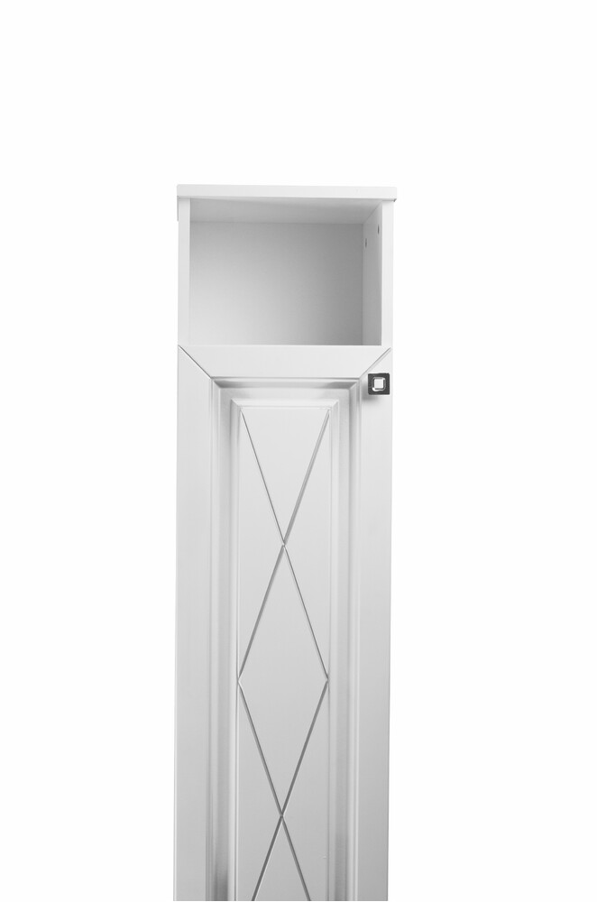 Пенал SANTREK HOME "Винтаж" (Белый с патиной) 1 дверь с НИШЕЙ Левый 300х1150х300