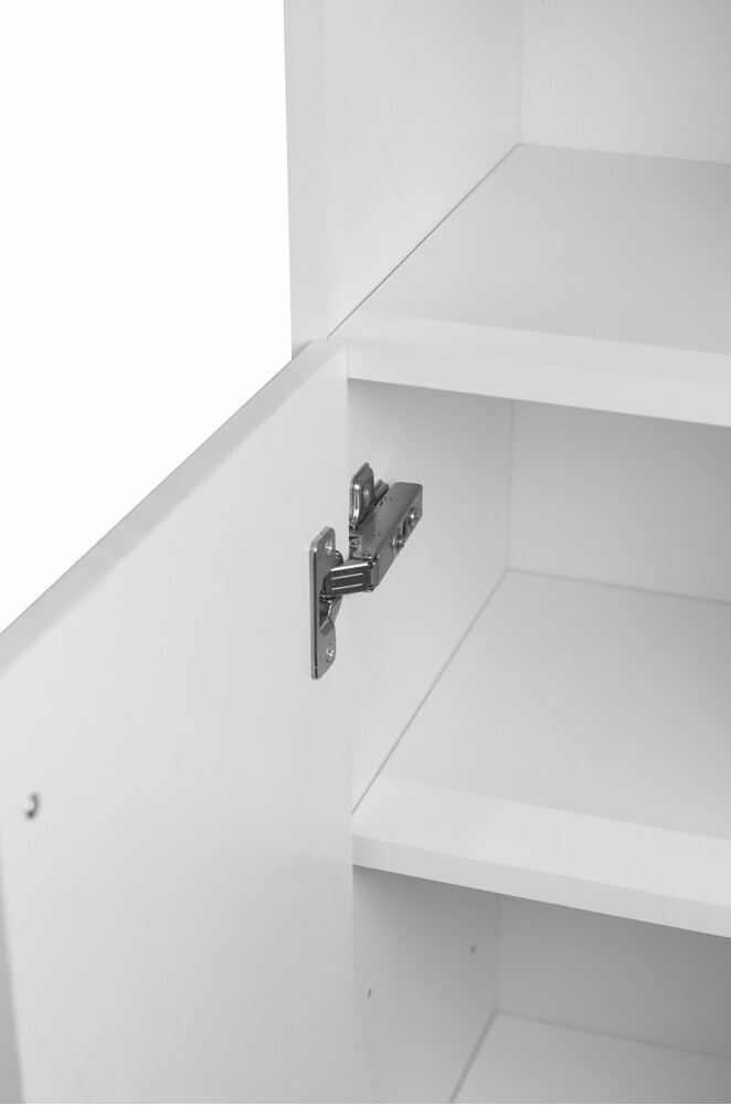 Пенал SANTREK HOME "Винтаж" (Белый с патиной) 1 дверь с НИШЕЙ Левый 300х1150х300