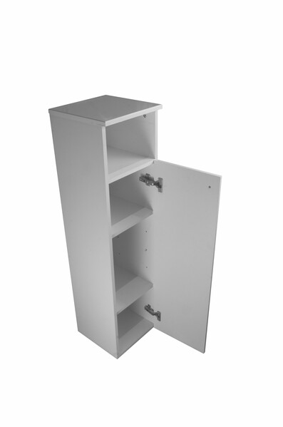 Пенал SANTREK HOME "Виола" (Белый глянец) 1 дверь с НИШЕЙ Правый 300х1150х300