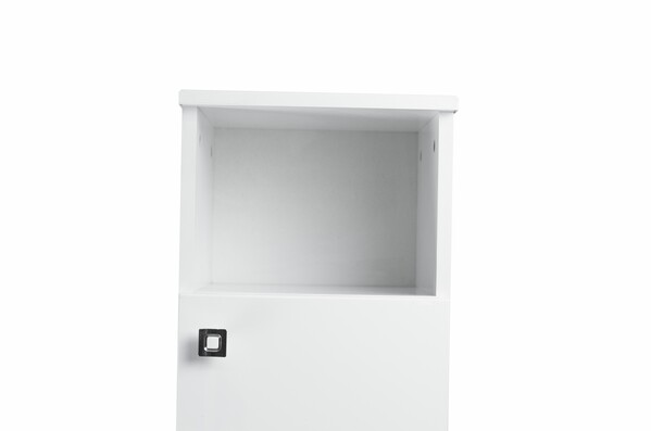 Пенал SANTREK HOME "Виола" (Белый глянец) 1 дверь с НИШЕЙ Правый 300х1150х300