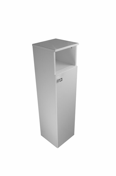 Пенал SANTREK HOME "Виола" (Белый глянец) 1 дверь с НИШЕЙ Правый 300х1150х300