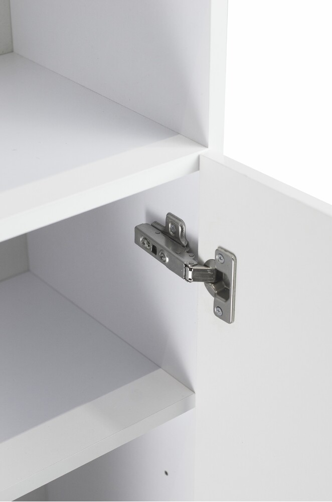 Пенал SANTREK HOME "Виола" (Белый глянец) 1 дверь с НИШЕЙ Правый 300х1150х300