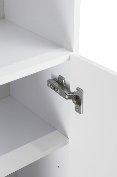 Пенал SANTREK HOME "Виола" (Белый глянец) 1 дверь с НИШЕЙ Правый 300х1150х300