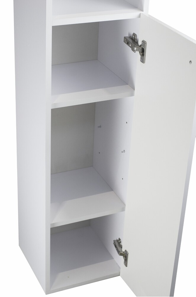 Пенал SANTREK HOME "Виола" (Белый глянец) 1 дверь с НИШЕЙ Правый 300х1150х300