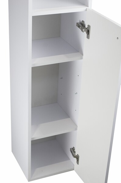 Пенал SANTREK HOME "Виола" (Белый глянец) 1 дверь с НИШЕЙ Правый 300х1150х300