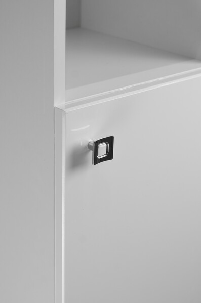 Пенал SANTREK HOME "Виола" (Белый глянец) 1 дверь с НИШЕЙ Правый 300х1150х300