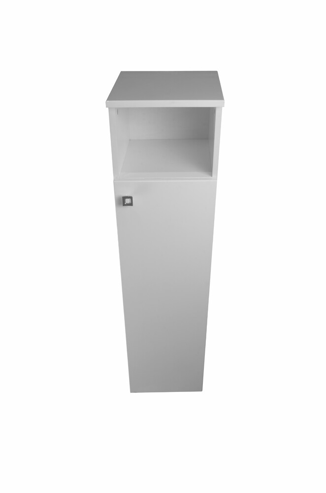 Пенал SANTREK HOME "Виола" (Белый глянец) 1 дверь с НИШЕЙ Правый 300х1150х300