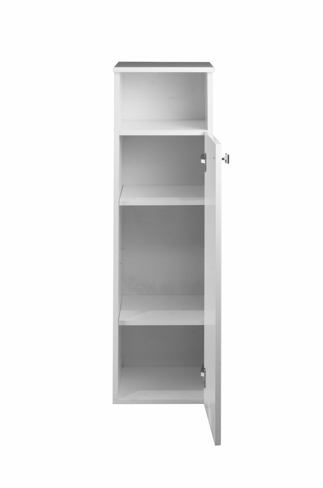 Пенал SANTREK HOME "Виола" (Белый глянец) 1 дверь с НИШЕЙ Правый 300х1150х300