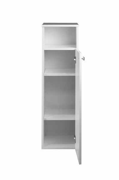 Пенал SANTREK HOME "Виола" (Белый глянец) 1 дверь с НИШЕЙ Правый 300х1150х300