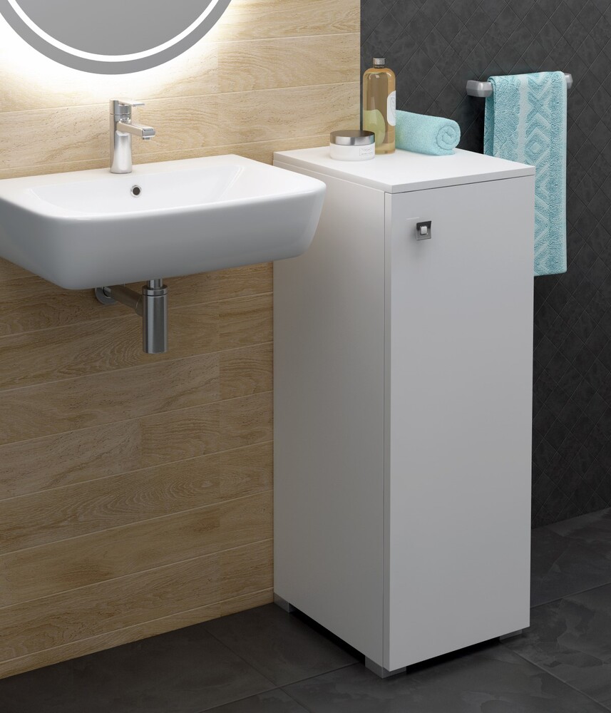 Тумба SANTREK HOME "Виола" (Белый глянец) 1 дверь Правый 300х836х350