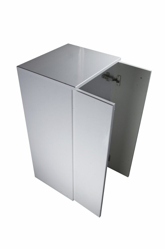 Тумба SANTREK HOME "Виола" (Белый глянец) 2 двери 400х836х350