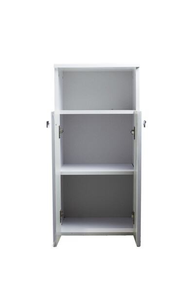 Тумба SANTREK HOME "Виола" (Белый глянец) 2 двери с НИШЕЙ 400х836х350