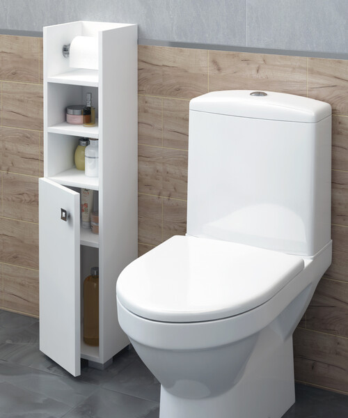 Пенал SANTREK HOME "Виола" (Белый глянец) 1 дверь 2 НИШИ с ВТУЛКОЙ Левый 200х950х190