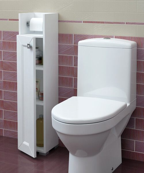 Пенал SANTREK HOME "Гранд" (Белый глянец) 1 дверь с ВТУЛКОЙ Левый 200х950х190