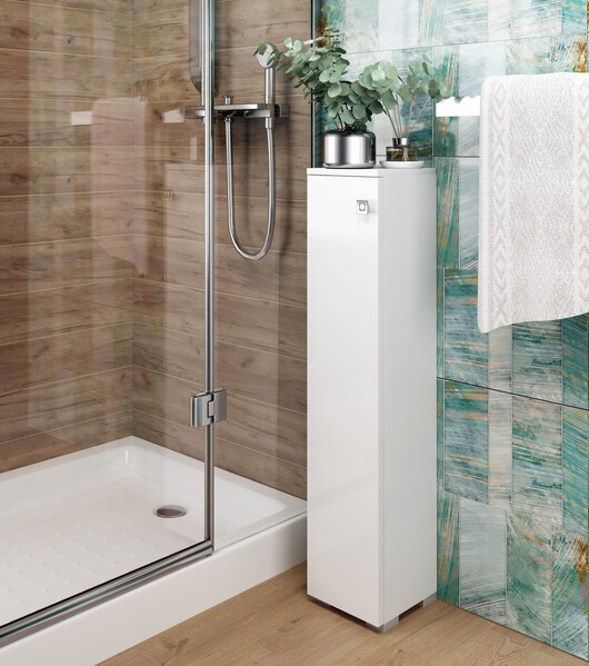 Пенал SANTREK HOME "Виола" (Белый глянец) 1 дверь Левый 200х950х190