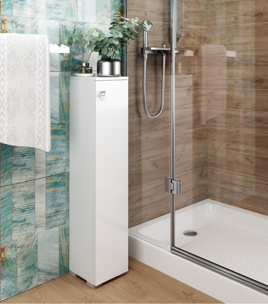 Пенал SANTREK HOME "Виола" (Белый глянец) 1 дверь Правый 200х950х190