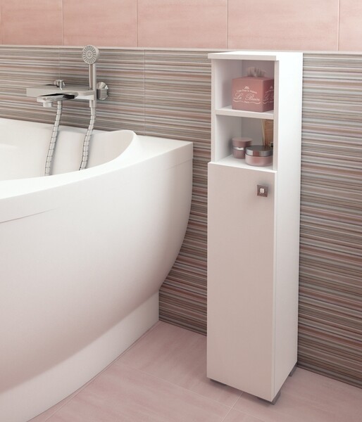 Шкаф туалетный ШТ SANTREK HOME "Виола" 2 ниши белый левый 200*950*190