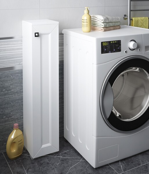 Пенал SANTREK HOME "Гранд" (Белый ясень софт) 1 дверь Правый 200х950х190