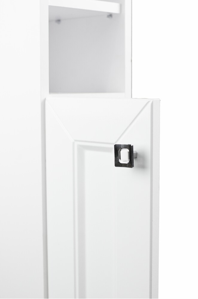 Пенал SANTREK HOME "Гранд" (Белый глянец) 1 дверь 2 НИШИ Левый 200х950х190