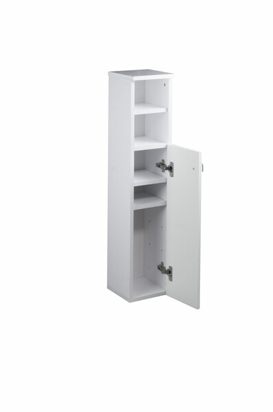 Пенал SANTREK HOME "Гранд" (Белый глянец) 1 дверь 2 НИШИ Правый 200х950х190