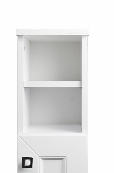 Пенал SANTREK HOME "Гранд" (Белый глянец) 1 дверь 2 НИШИ Правый 200х950х190