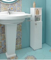 Пенал SANTREK HOME "Соната" (Белый глянец) 1 дверь 2 НИШИ Правый 200х950х190*