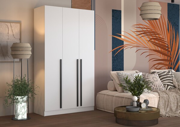 Шкаф Бостон 1200*2200*520 (Белый) 2616