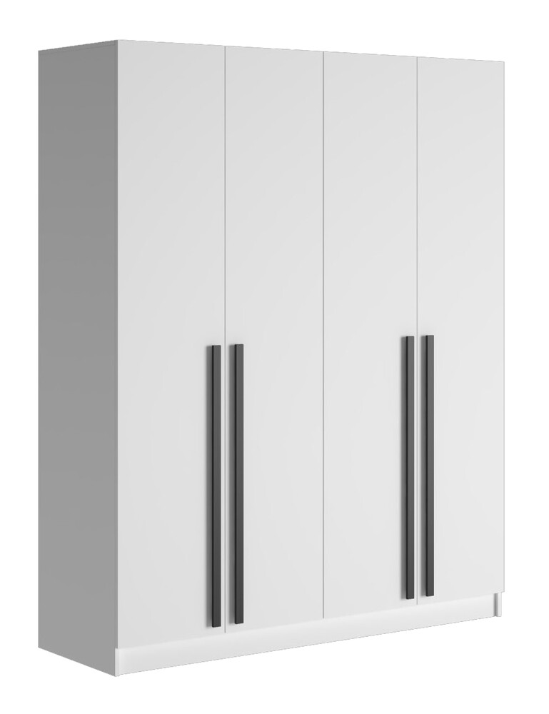 Шкаф Бостон 1600*2200*520 (Белый) (4 места) 2619