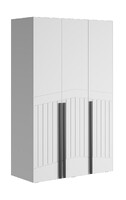 Шкаф Стелла 1200*2100*500 Белый/Белый (МДФ) (2628)