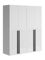 Шкаф Стелла 1600*2100*500 Белый/Белый (МДФ) 2629
