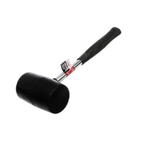 Киянка ЛОМ, металлическая обрезиненная рукоятка, черная резина, 500 г 1721814