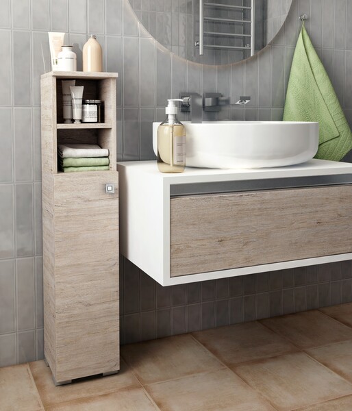 Шкаф туалетный ШТ SANTREK HOME "Виола" 2 ниши пикар 200*950*190