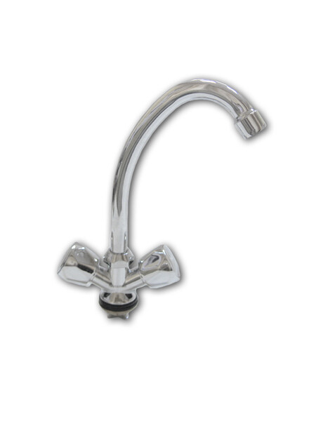 Смеситель Кухня DIABLO (рег.№377092) 1/2 м/к (250-R 21) НА ГАЙКЕ Глобо