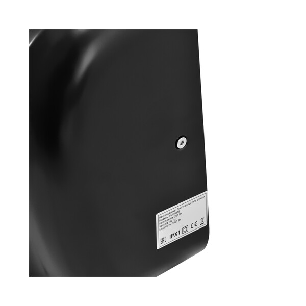 Электросушитель для рук Puff-8885 NEW (1,8 кВт) НЕРЖ. СТАЛЬ, ЧЕРНЫЙ