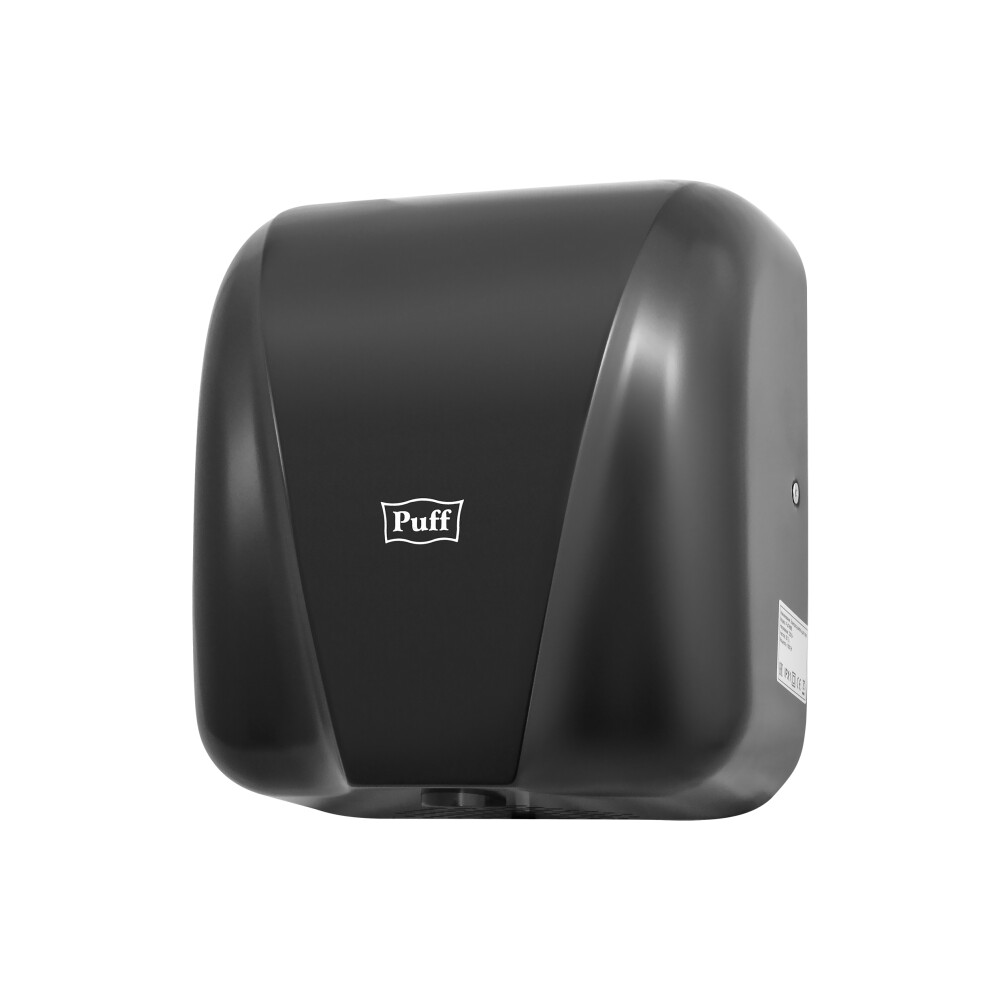 Электросушитель для рук Puff-8885 NEW (1,8 кВт) НЕРЖ. СТАЛЬ, ЧЕРНЫЙ
