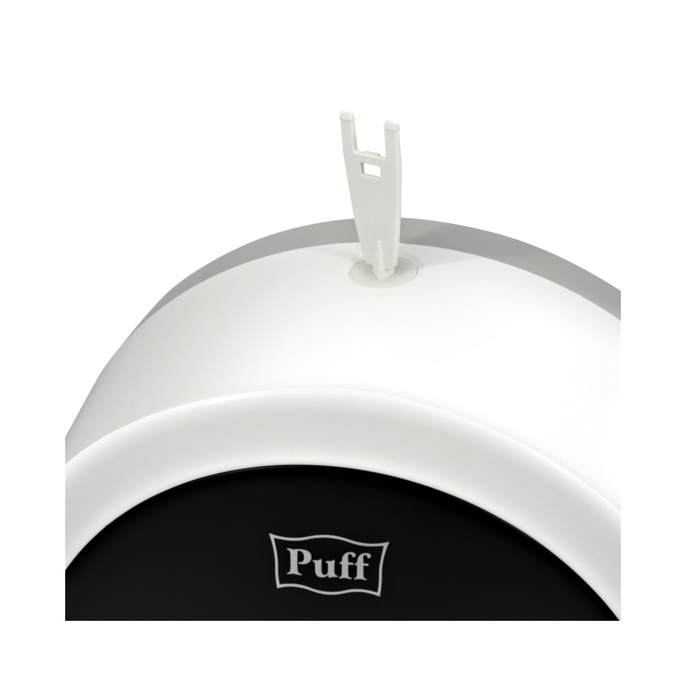 Диспенсер для туалетной бумаги Puff-7135BL пластик, ЧЕРНЫЙ, втулка не менее 45мм, диаметр рулона 24см  